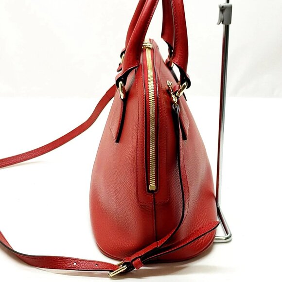 Gucci Red Leather Hand Bag mon875-101025 - Picture 3 of 16